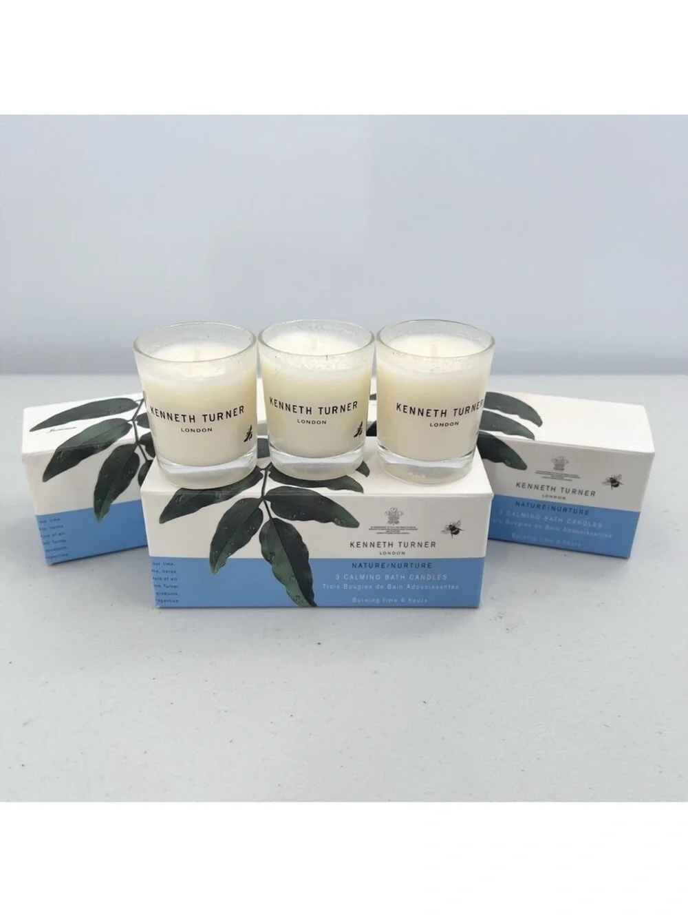 VINTAGE Kenneth Turner London 9 Votive Fragranced Calming Bath Candles